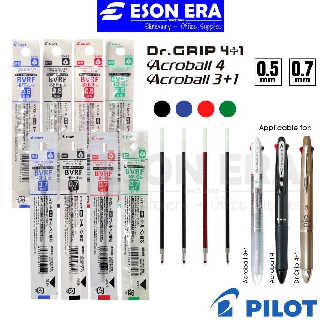 Pilot Bvrf Refill Acroball Acroball Dr Grip Refill Mm