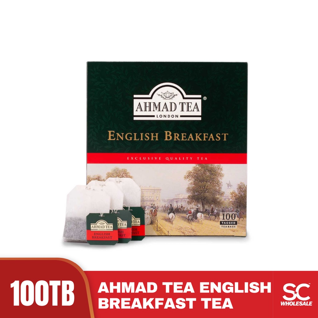 Ahmad Tea English Breakfast Tea 100 Teabags Halal Certified Shopee