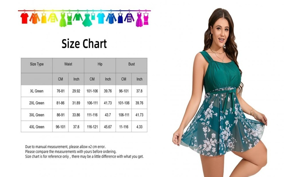 Rr Pcs Set Women Bikini Set Flower Print Big Hem High Waist