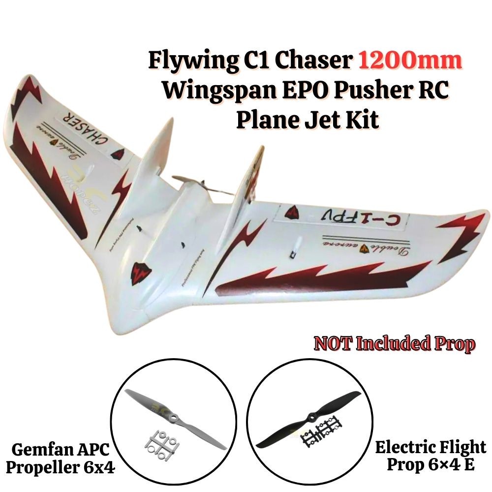 Pusher Rc Plane Jet Kit Flywing C Chaser Mm Wingspan Epo Sjg