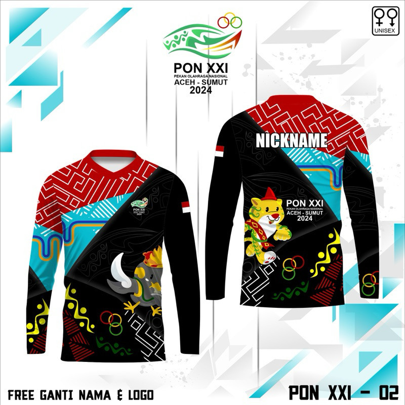 Jersey Pon Sumut Aceh Baju Pekan Olahraga Nasional Terbaru Kaos