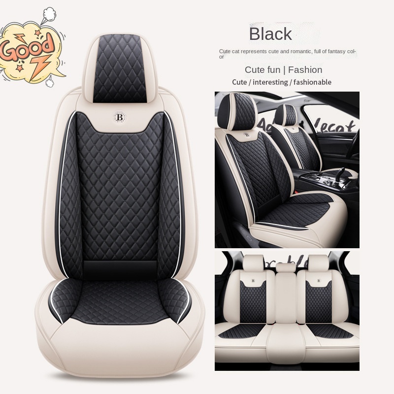 Gmk Cartoon Pu Leather Car Seat Cover Myvi Bezza Waja Viva Wira Iswara