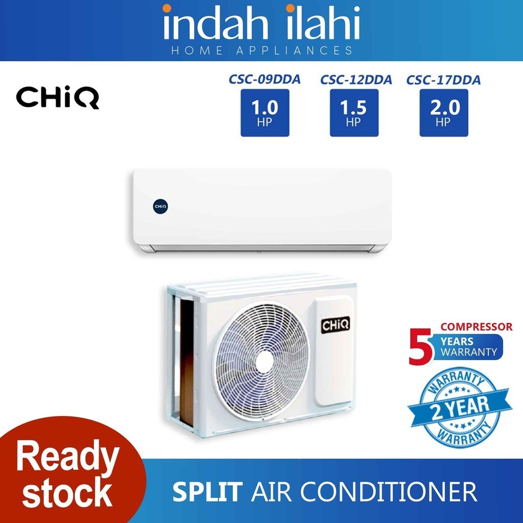 CHiQ Air Conditioner R32 Non Inverter CSC 09DDA 1 0HP CSC 12DDA 1