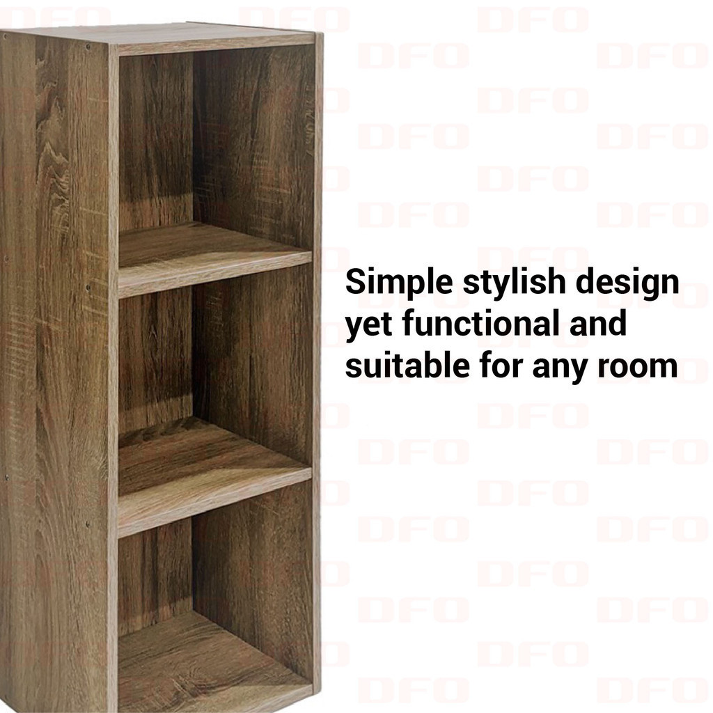 Dfo Tier Bookshelf Diy Utility Shelf Rak Buku Tingkat Home