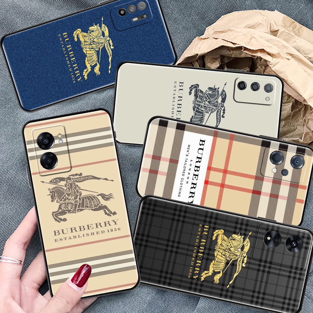 Burberry Silicone Soft Cover Camera Protection Phone Case In Stock