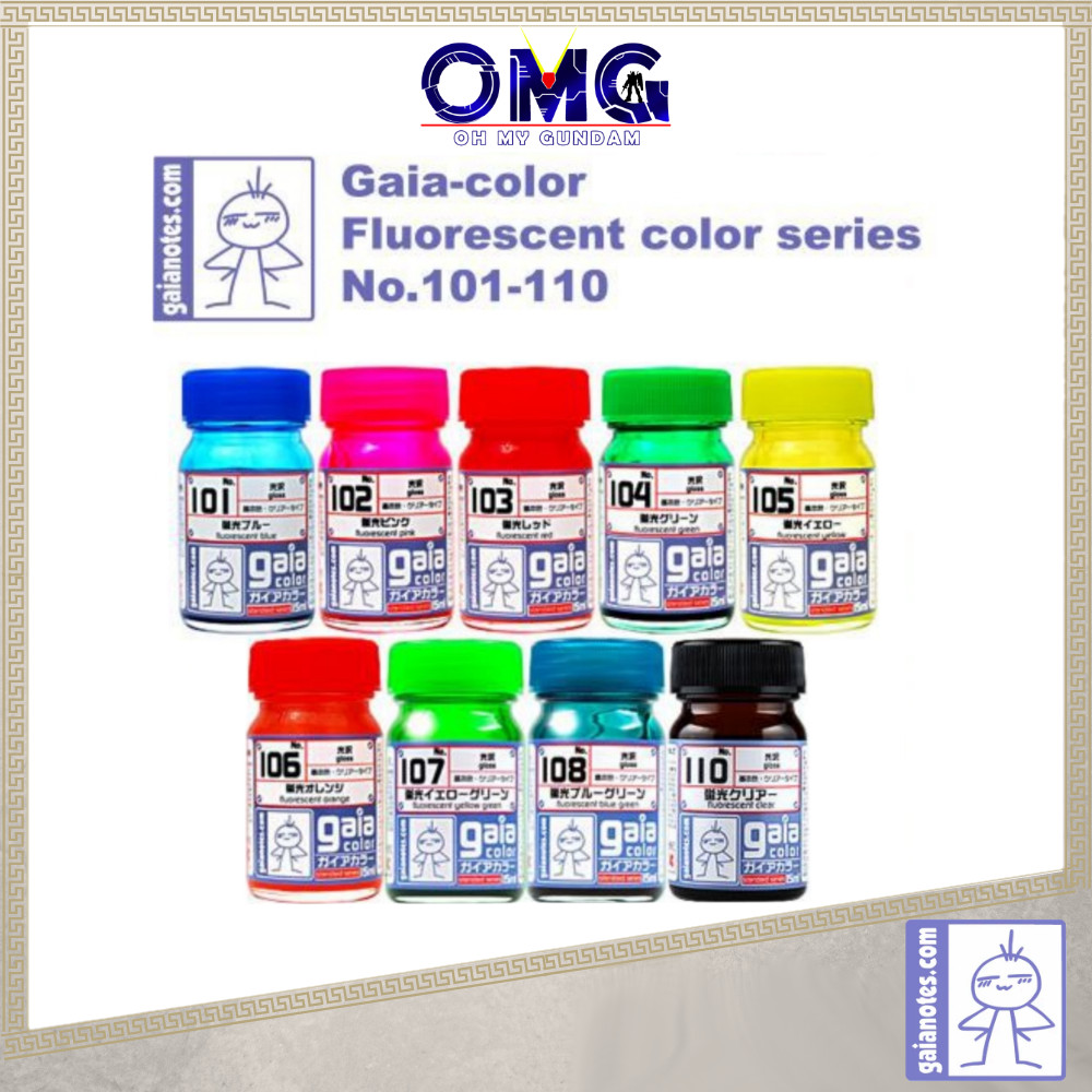 Gaianotes Gaia Color Fluorescent Series Gaia Colors Gundam