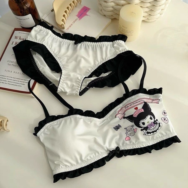 2024 Sanrio Kuromi Cinnamoroll Lingerie Woman No Wire Push Up Underwear