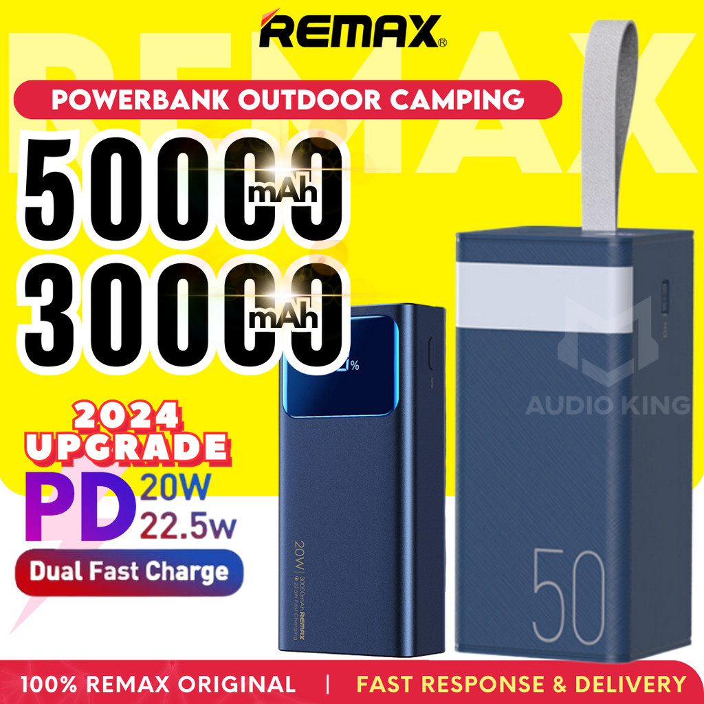 Remax Big Capacity Camping Powerbank Mah Fast Charging W Type