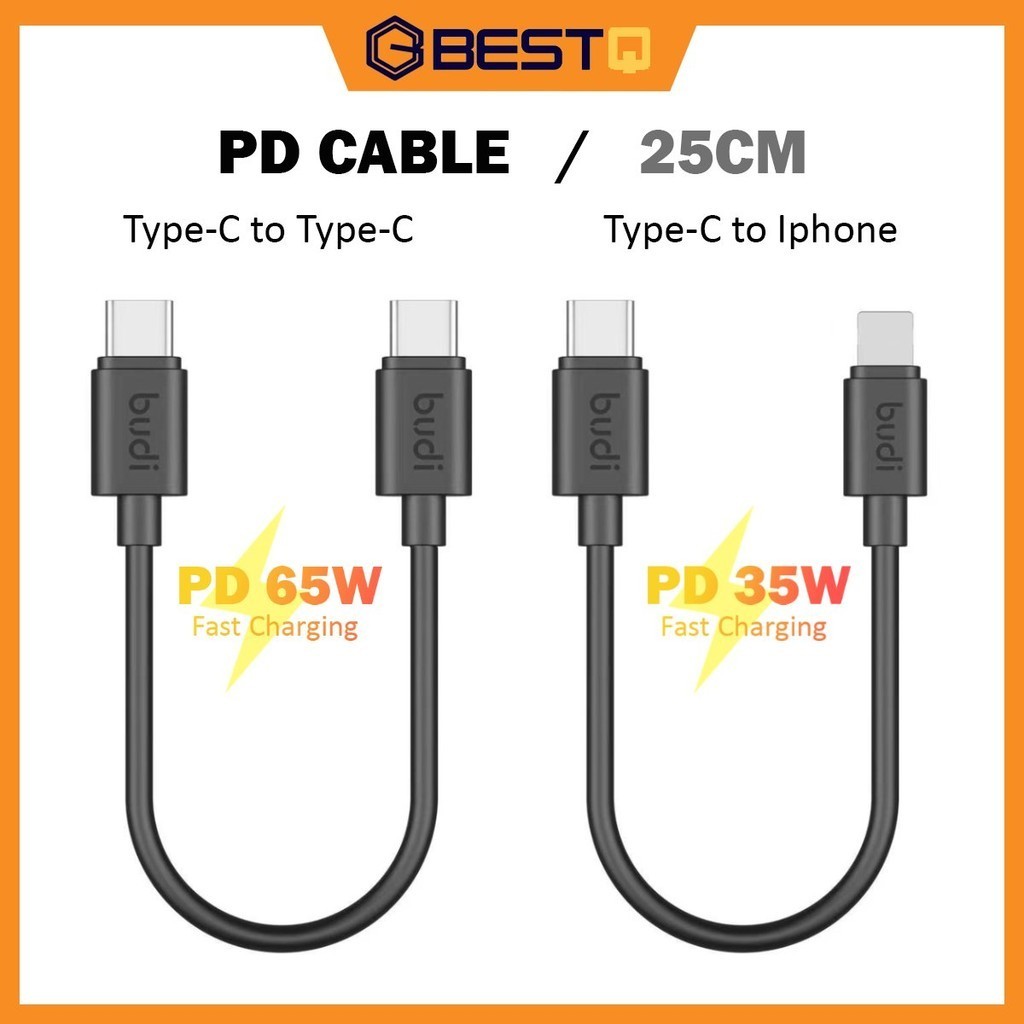 Budi Pd W W Fast Charging Cable Powerbank Cables Cm Short Cables