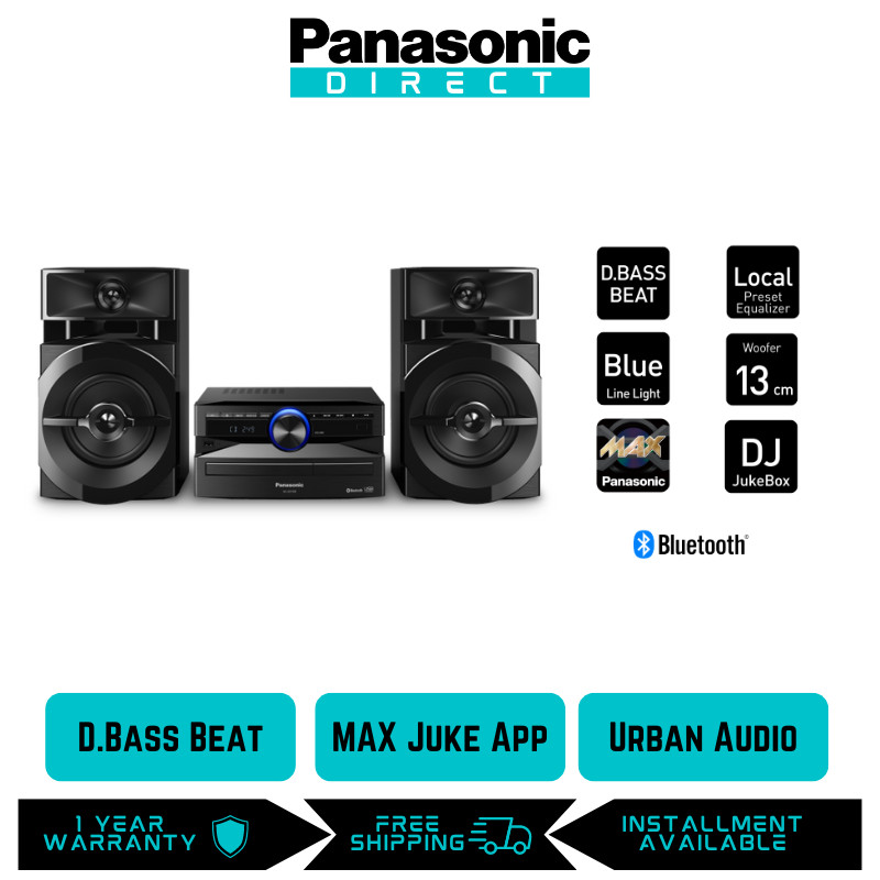 Panasonic Sc Ux Hifi System W Bluetooth Sc Ux Gsxk Shopee