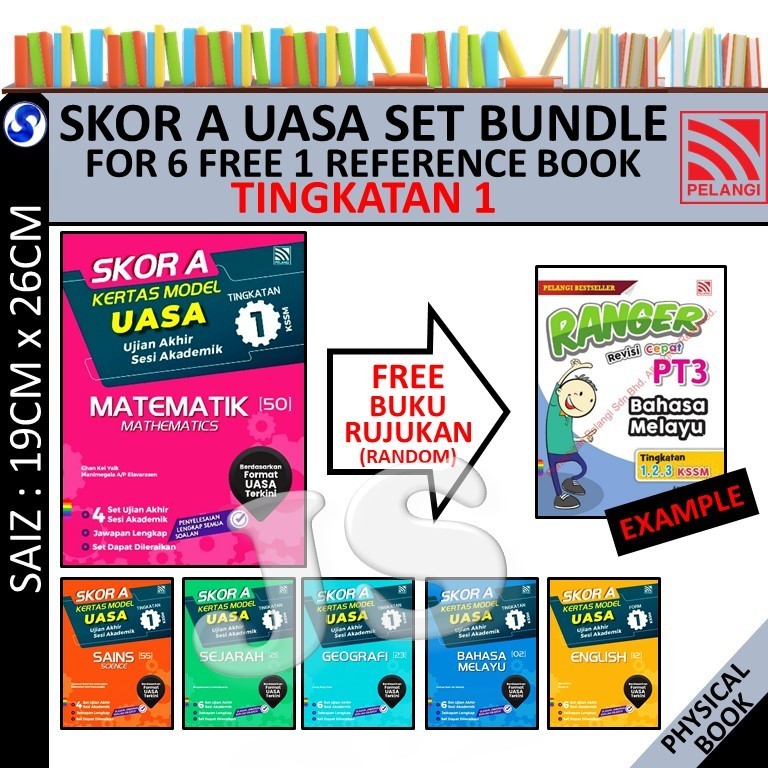 SKOR A UASA KERTAS MODEL TINGKATAN 1 2 3 KSSM 2024 6 BUKU FREE 1 BOOK