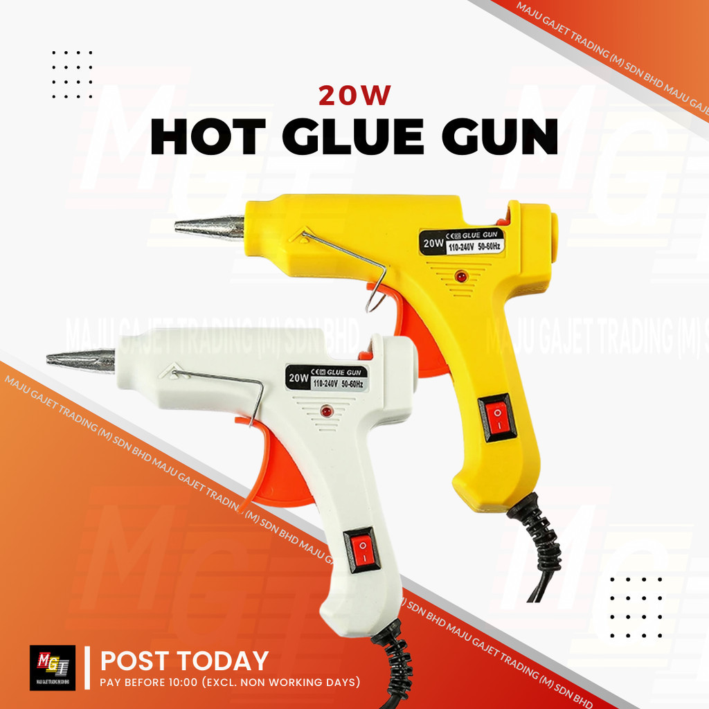 Hot Glue Gun Pistol Gam 20W Electric Hot Glue Stick Hot Melt Glue