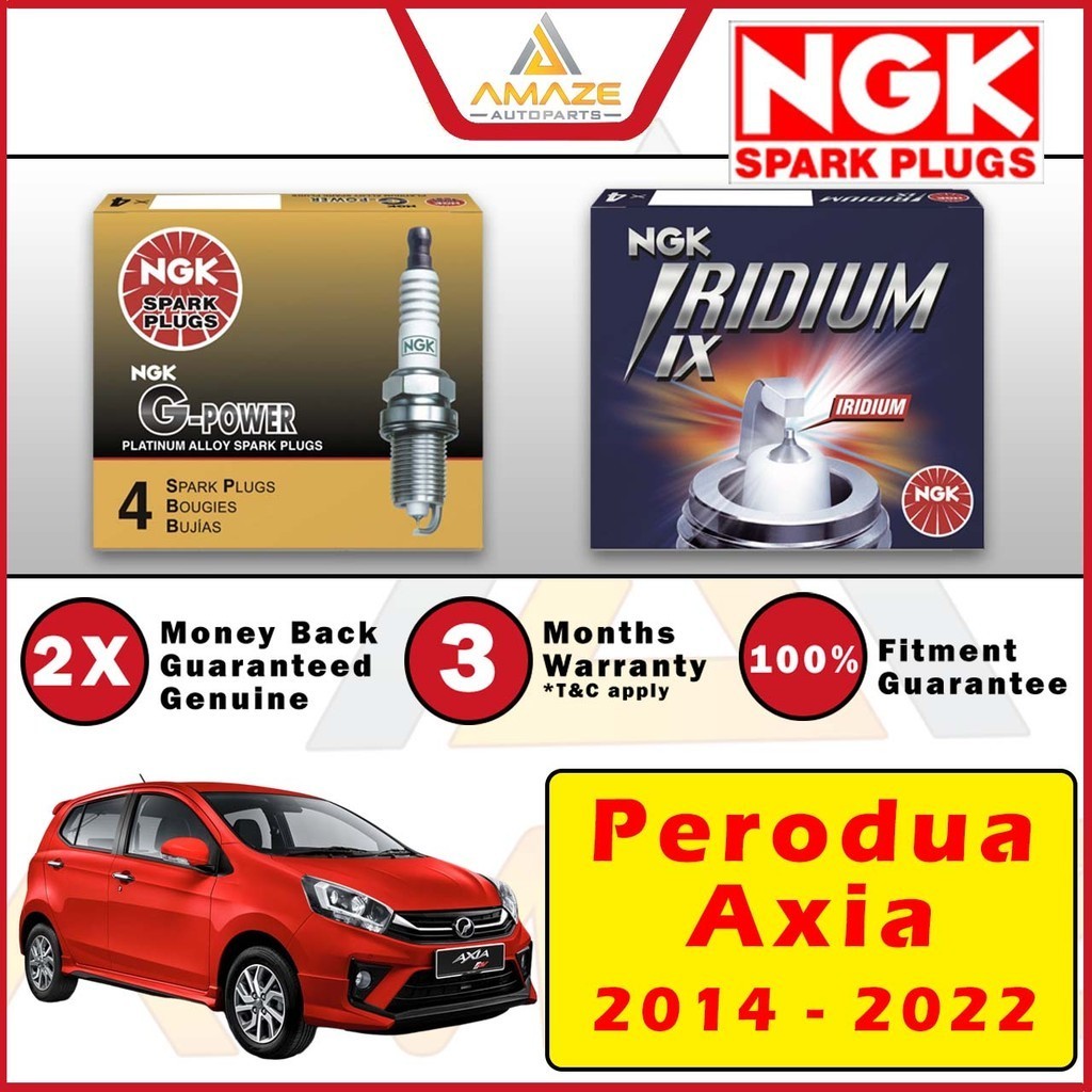 NGK Spark Plug G Power Platinum Iridium IX For Perodua Axia 2014