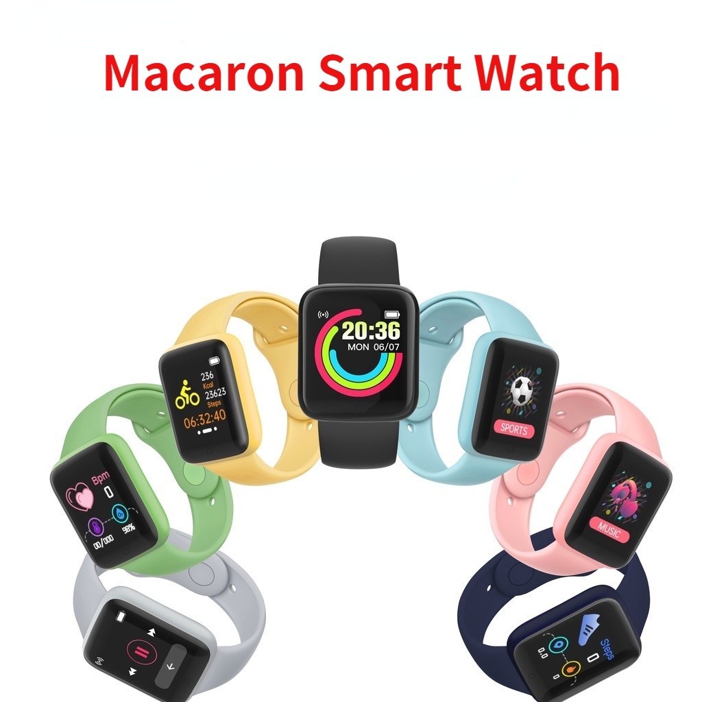 Macaron Y Smart Watch Color Waterproof Bluetooth Sport Smartwatch