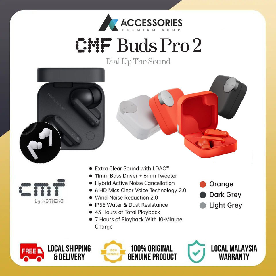 New Cmf Buds Pro Hifi Sound By Dual Drivers Db Anc Hd