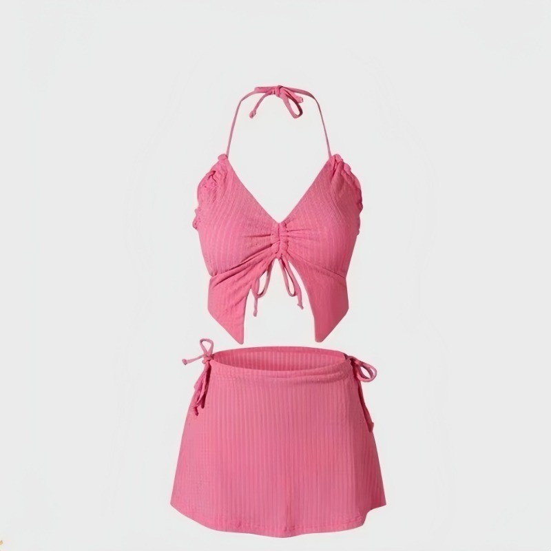 Swimsuit Women S Advanced Bikini Three Piece Sexy Fashion Beach White