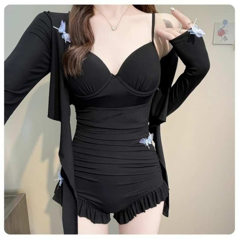Swimsuit Women S Butterfly Cover Up Bikini One Piece Swimsuit Vacation Travel Korean Style Sexy