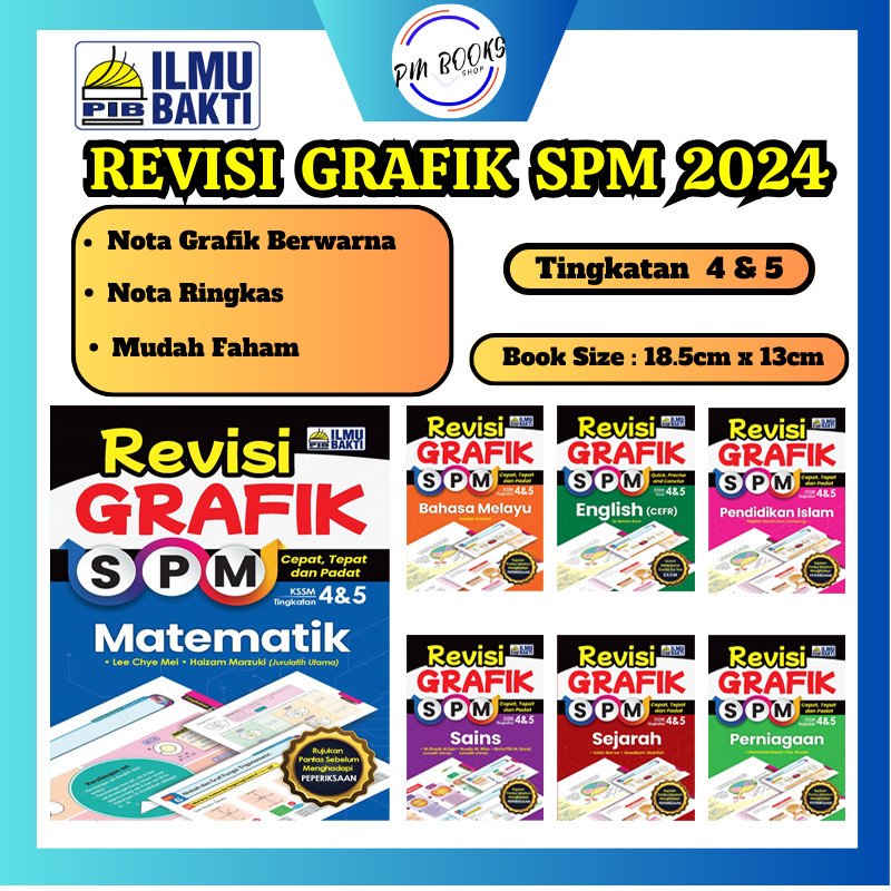 PMBOOK ILMU BAKTI REVISI GRAFIK SPM TG 4 5 Edisi 2024 Buku Rujukan