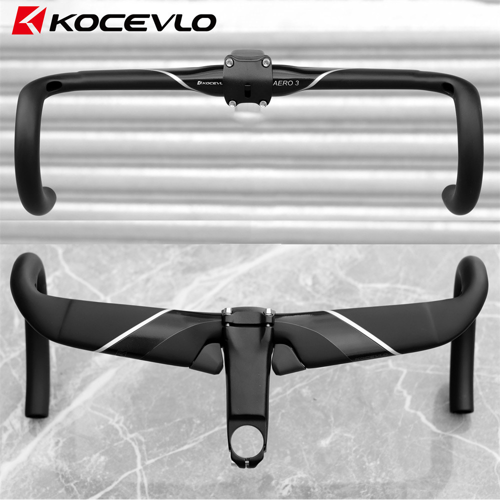 Kocevlo Road Bike Carbon Fiber Handlebar Internal Routing Bicycle Aero