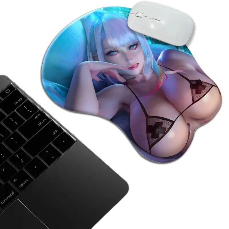 Blister Packed Boob Mousepad With D Nipples Gamer Anime Sexy Lucy