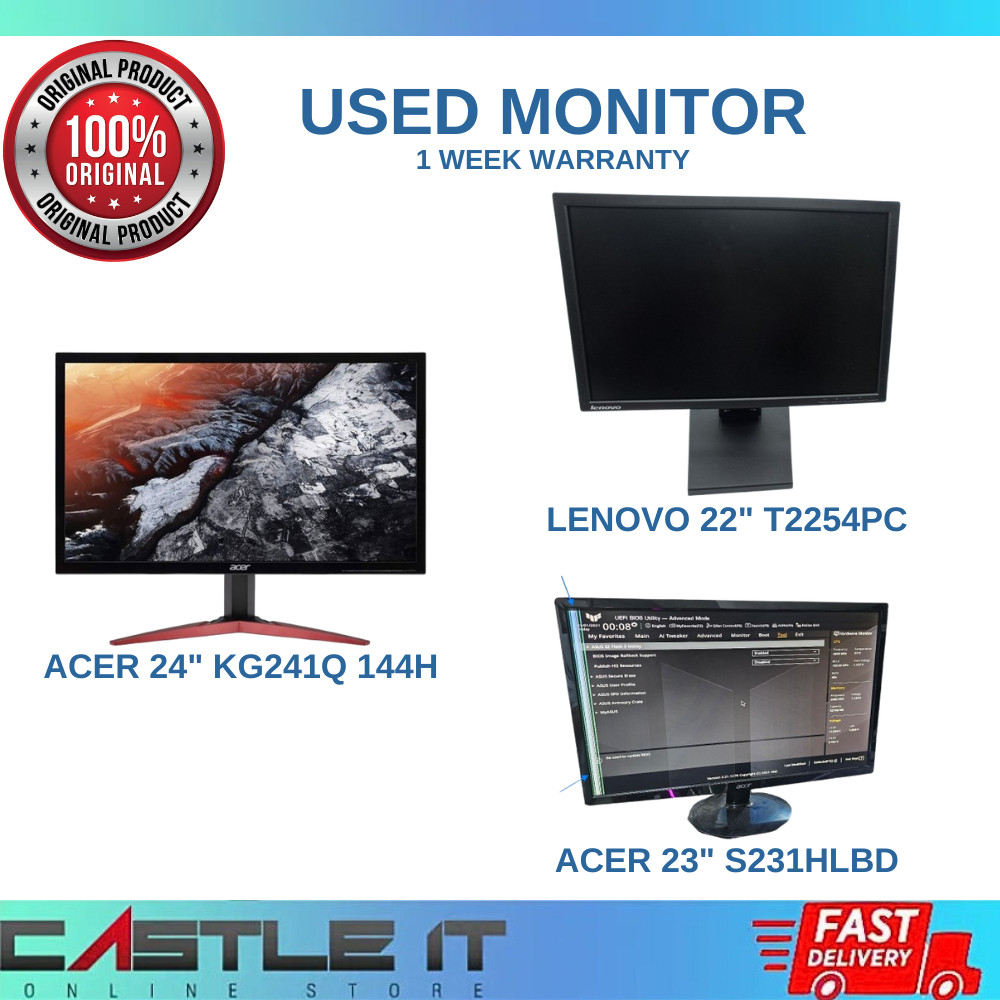 HP DELL AOC BENQ SAMSUNG Acer Lenovo 27 24 22 23 8 21 5 Monitor