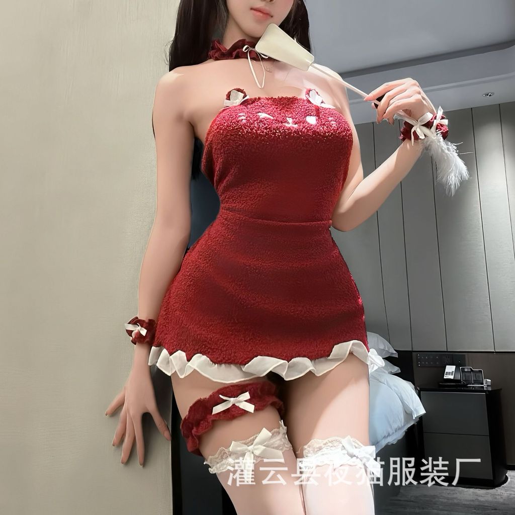 Sexy Lingerie Sexy Two Dimensional Maid Christmas New Year Red Sexy
