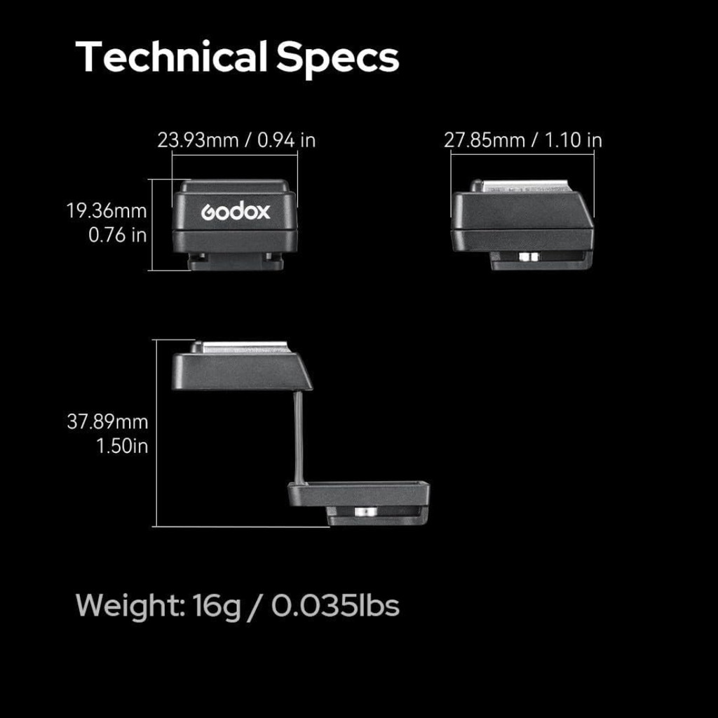 Godox TTL Hot Shoe Riser Foldable Single Hot Shoe Riser For Sony