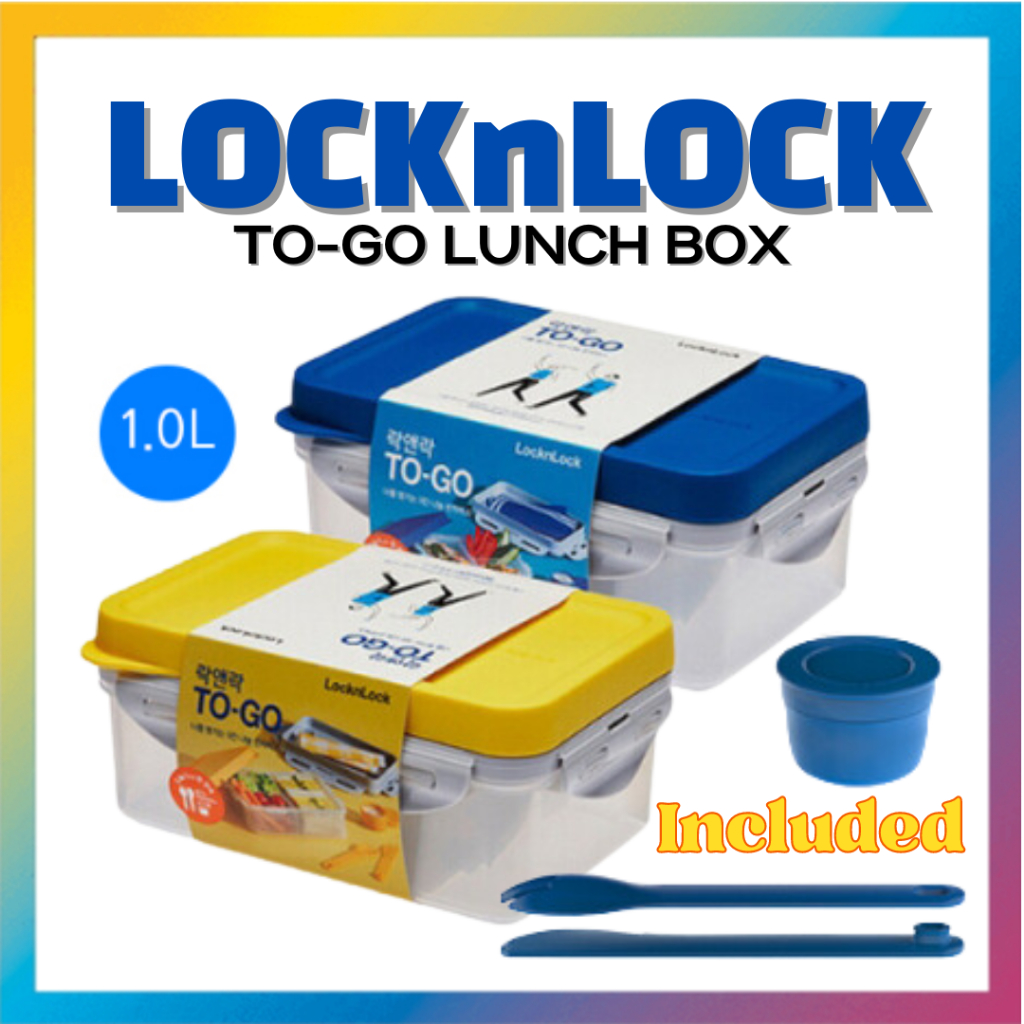 LocknLock To Go Three Spaces Lunch Box 1L HPL817L Shopee Malaysia