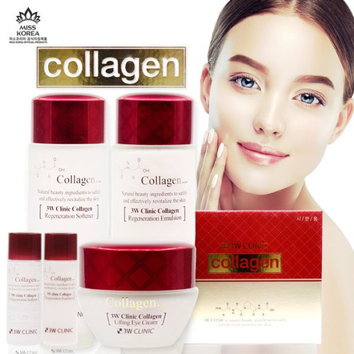 W Clinic Collagen Whitening Skin Care Set Collagen Regerneration