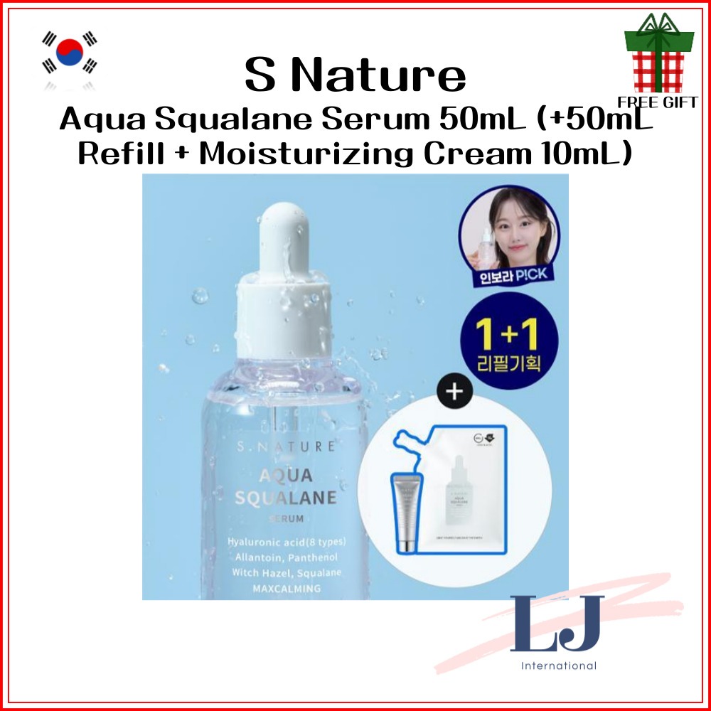 S Nature Aqua Squalane Serum Ml Ml Refill Moisturizing Cream