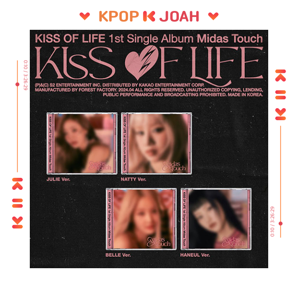 Set Jewel Ver Kiss Of Life Midas Touch St Single Album Th