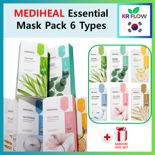 MEDIHEAL NEW Essential Mask Pack 6 Types Face Mask Sheets RANDOM