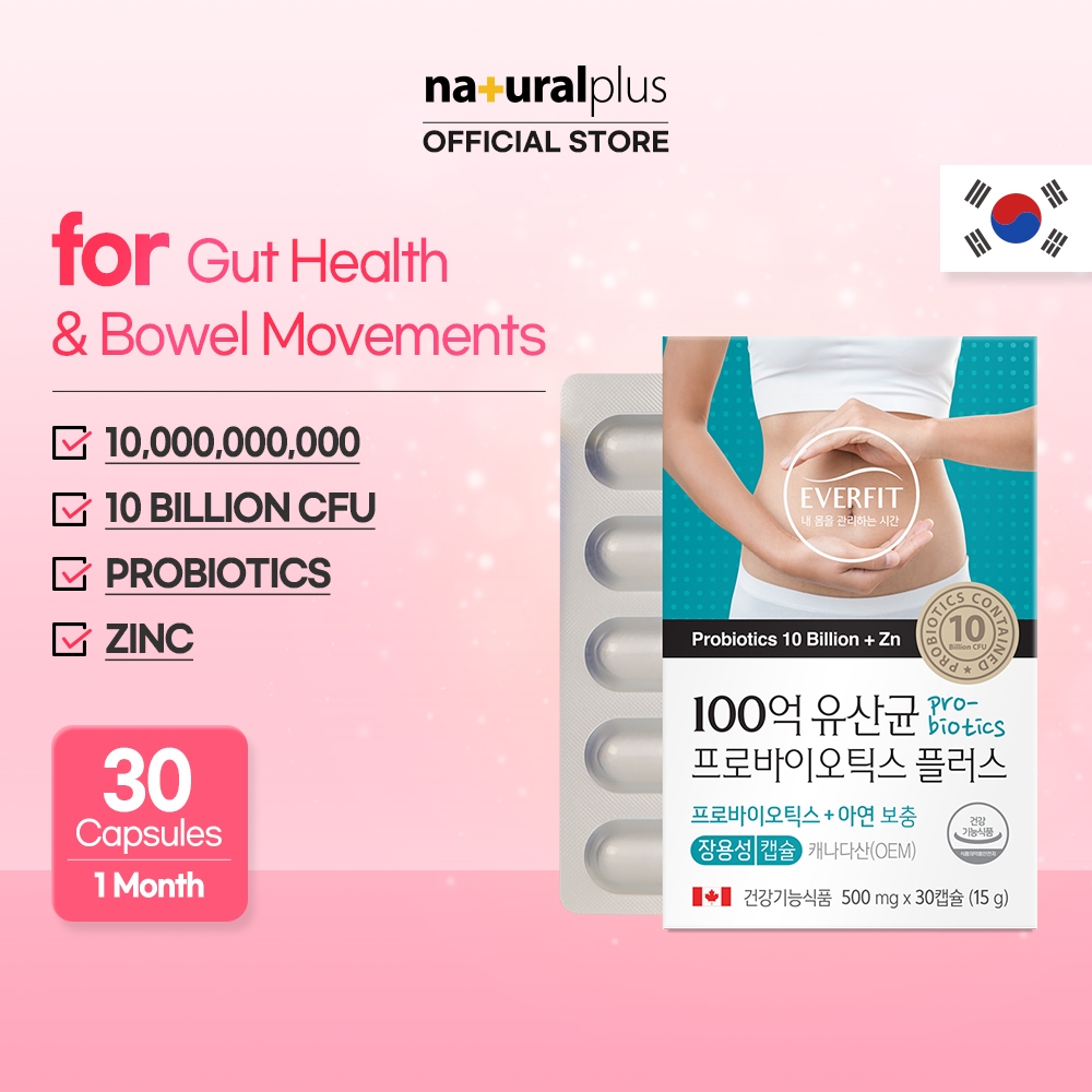 Naturalplus Korea Everfit Billion Lactobacillus Probiotics Plus Zinc