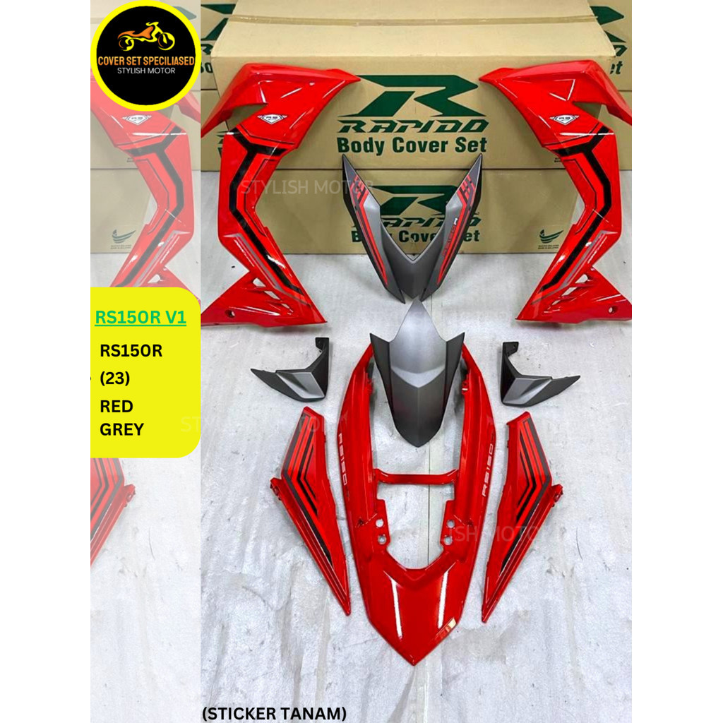 Sticker Tanam Airbrush Rapido Cover Set Honda Rs Rs R V