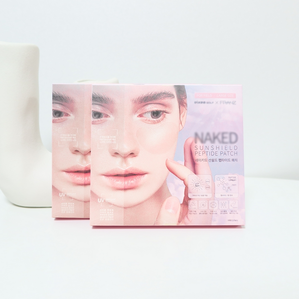 FRANZ Naked Sunshield Peptide Patch Pairs Daily Outdoor Sun Care