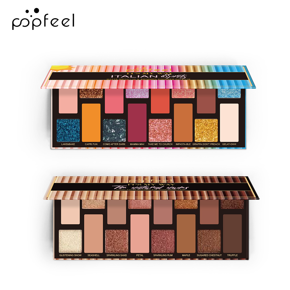 Popfeel Colors Makeup Nude Colors Eyeshadow Palette Natural Nude