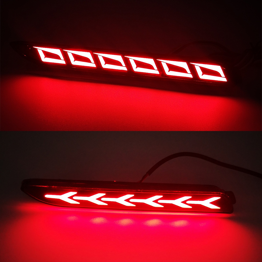 Pcs Led Car Rear Bumper Reflector Tail Brake Light For Toyota Rav