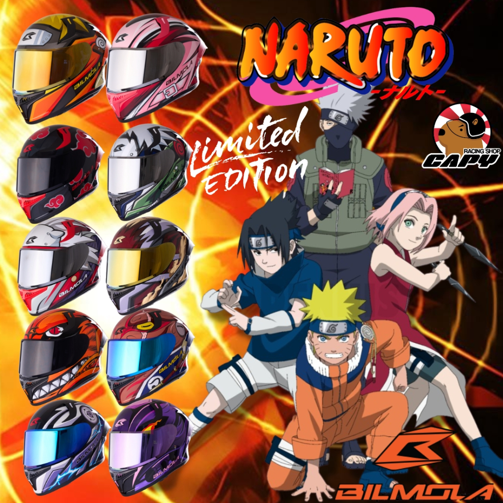 Bilmola Limited Naruto Helmet Helmets Edition Ready To Ship All Colors