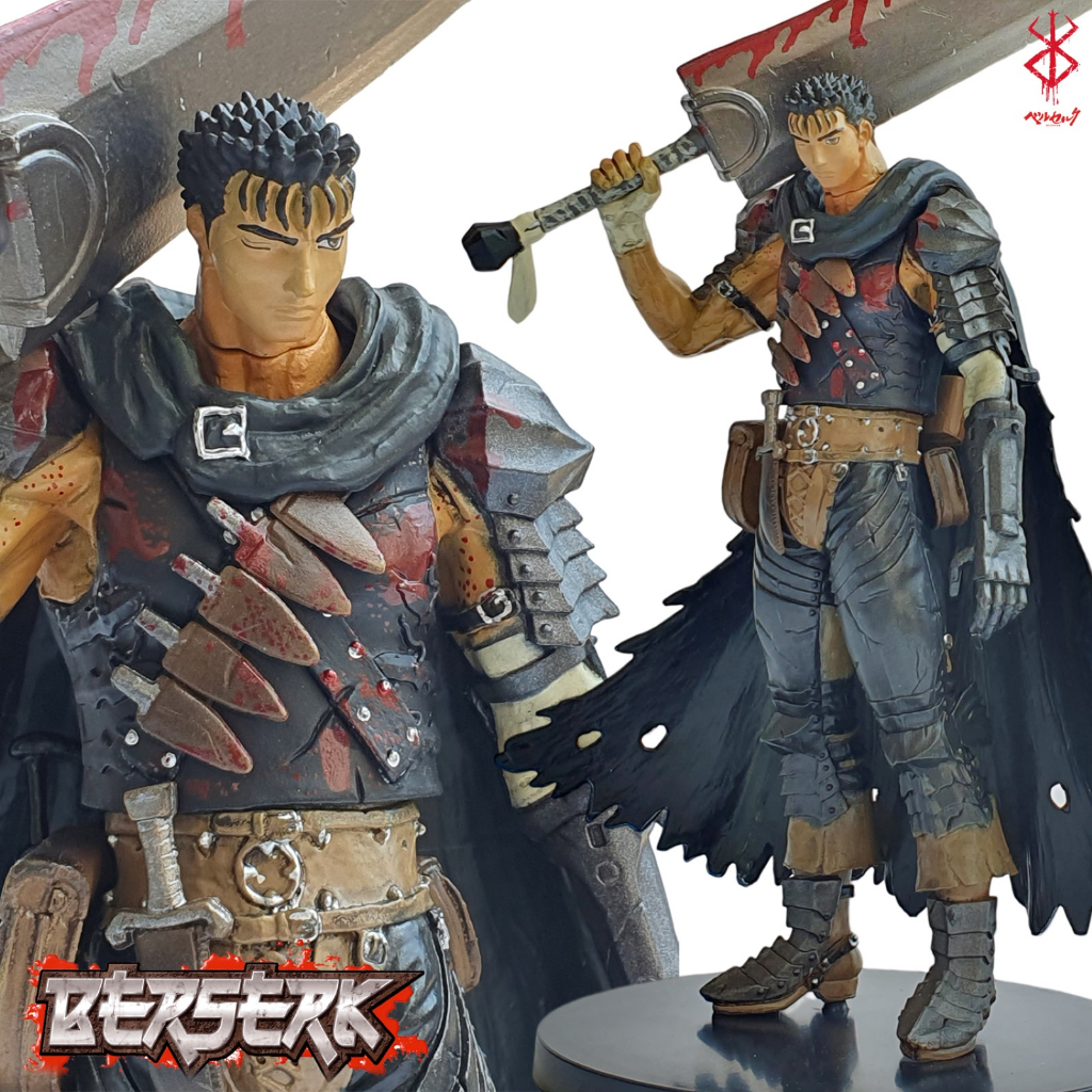 Berserk Berserker Armour Warrior Persil Guts Black Swordsman Figure