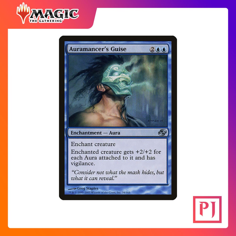 MTG Auramancer S Guise PLN BLUE UNCOM NORMAL ENG Magic