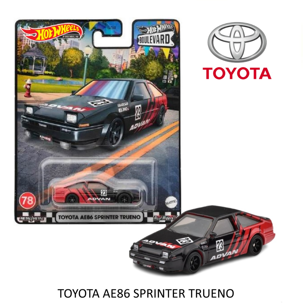 Hotwheels Model Car TOYOTA AE86 SPRINTER TRUENO Boulevard No 79 Genuine