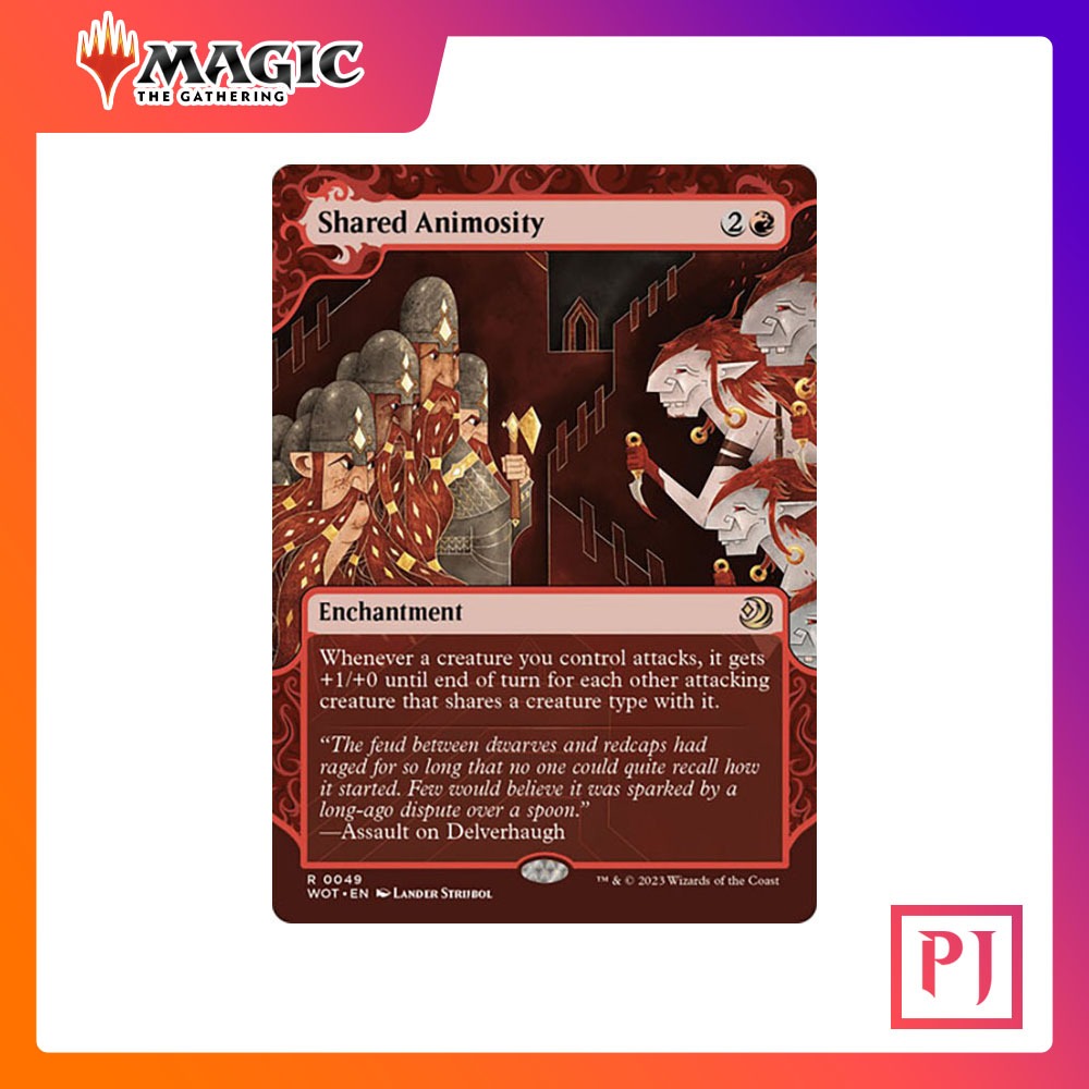 Mtg Shared Animosity Wot Red Rare Normal Eng Magic