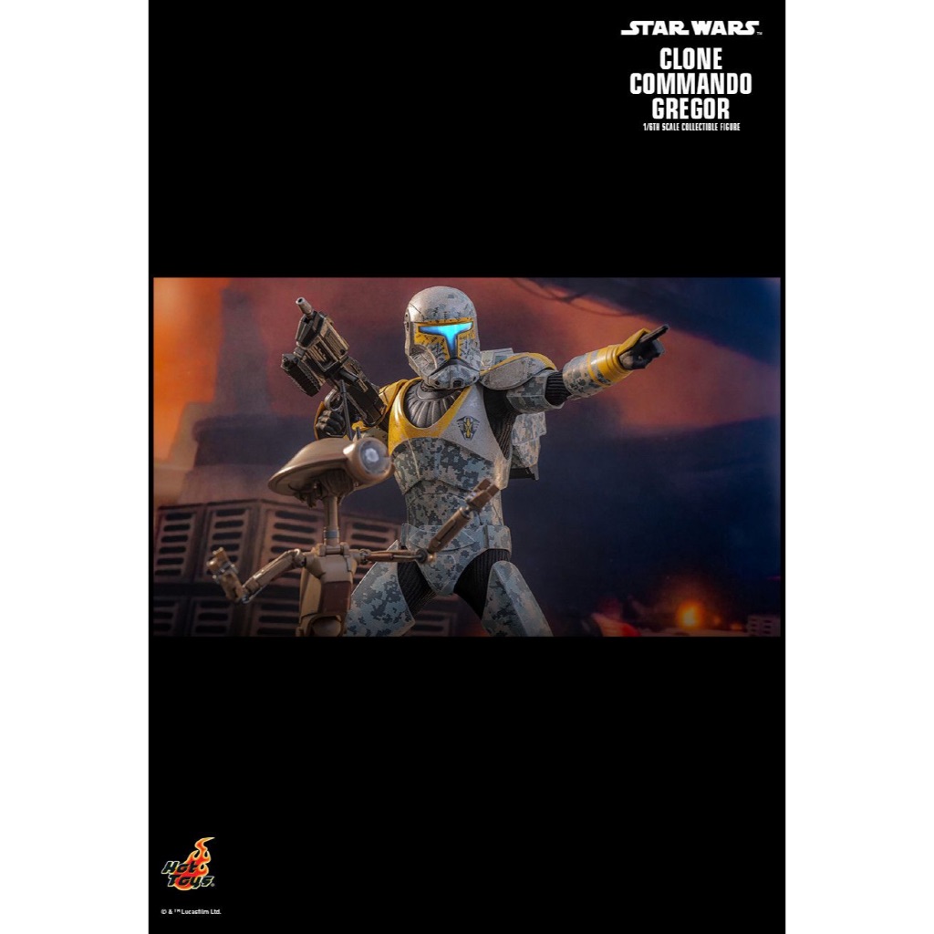 HOT TOYS TMS STAR WARS THE CLONE WARS COMMANDO GREGOR HOT