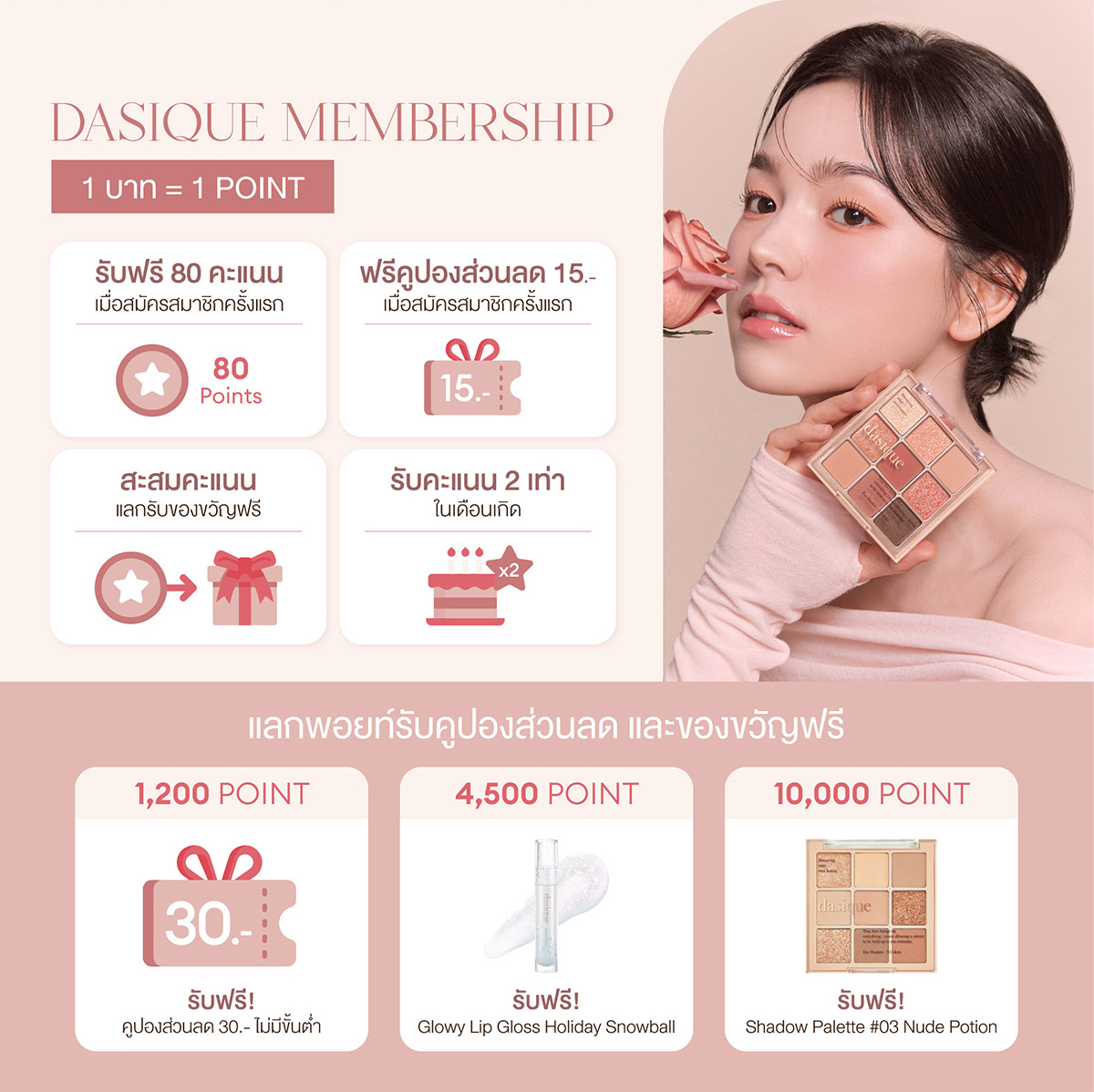FREE Dasique Shadow Palette Nude Potion Shopee Malaysia