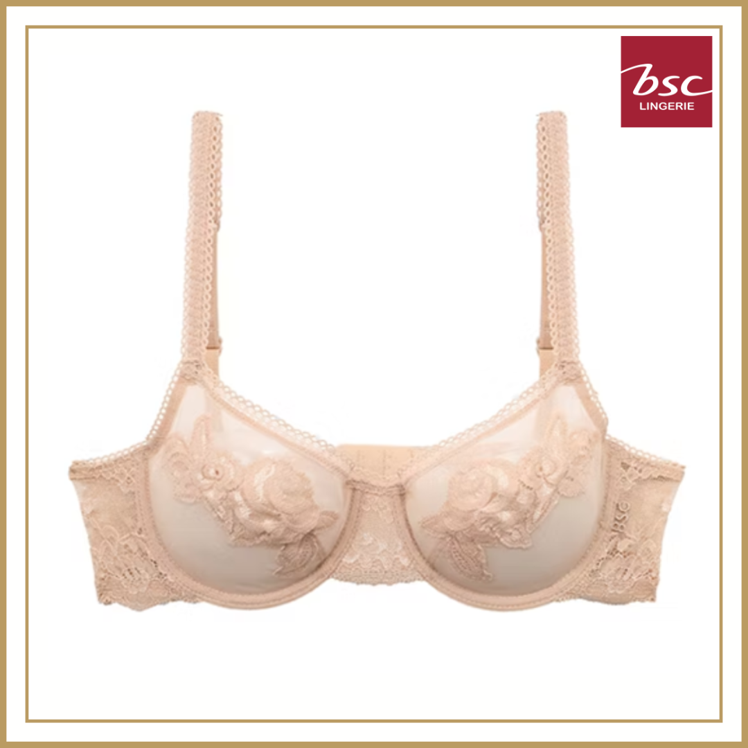 BSC Lingerie Sexy Lace Bra With See Through Structure Available In 3