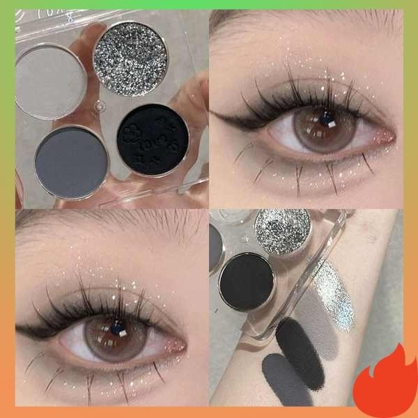 Eye Shadow Eye Liner Palet Pembayang Mata Empat Warna Baru Sejuk