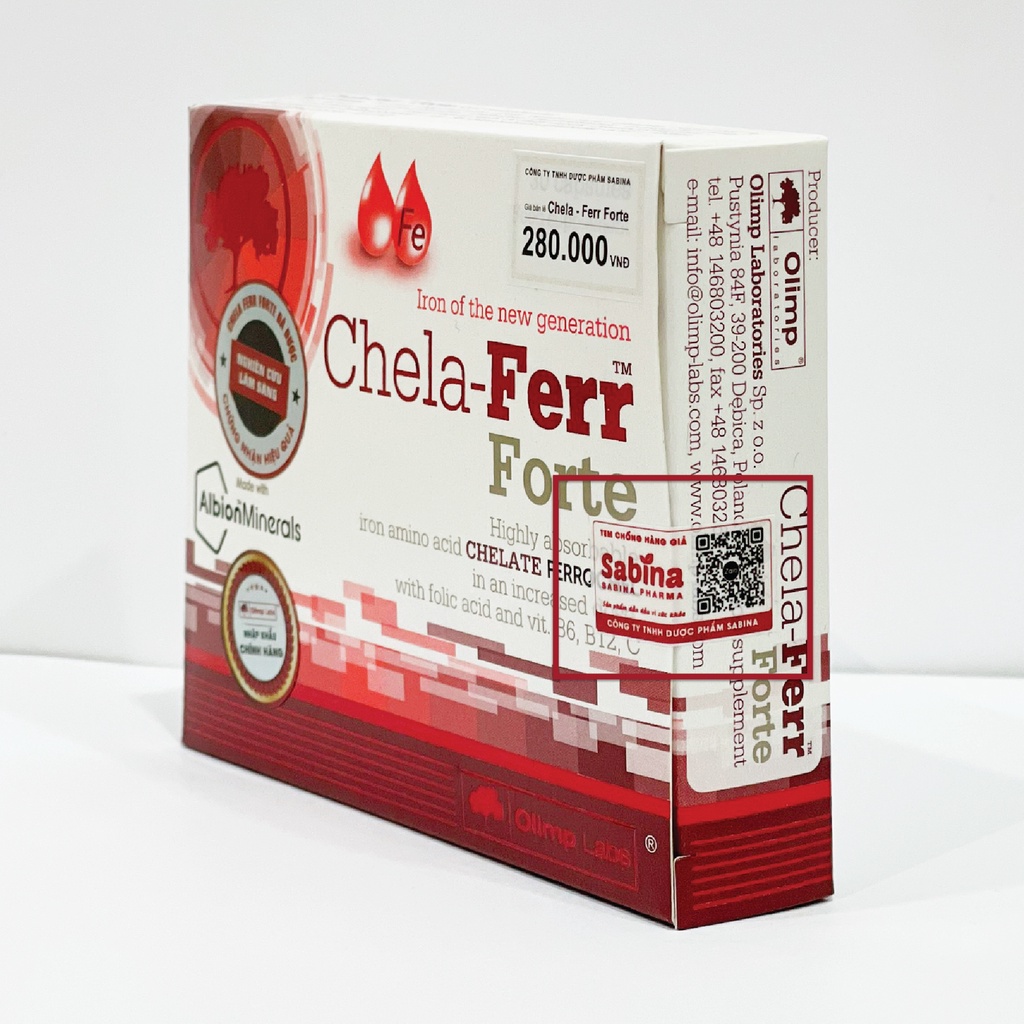 Genuine Iron Chela Ferr Forte Olimp Labs Mg Iron Iron Tablets