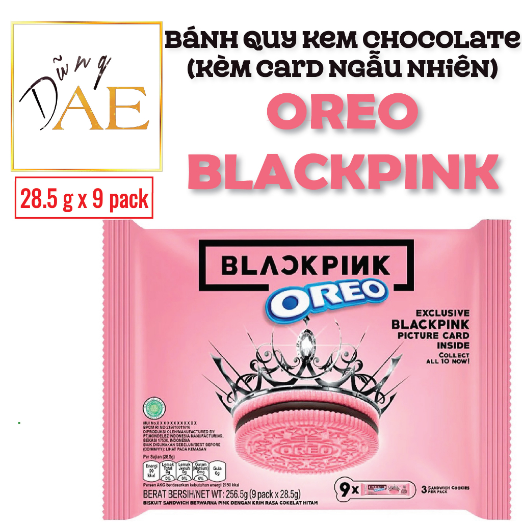 Oreo Blackpink Cake With Thai Card Oreo X Blackpink Sandwich Cookies