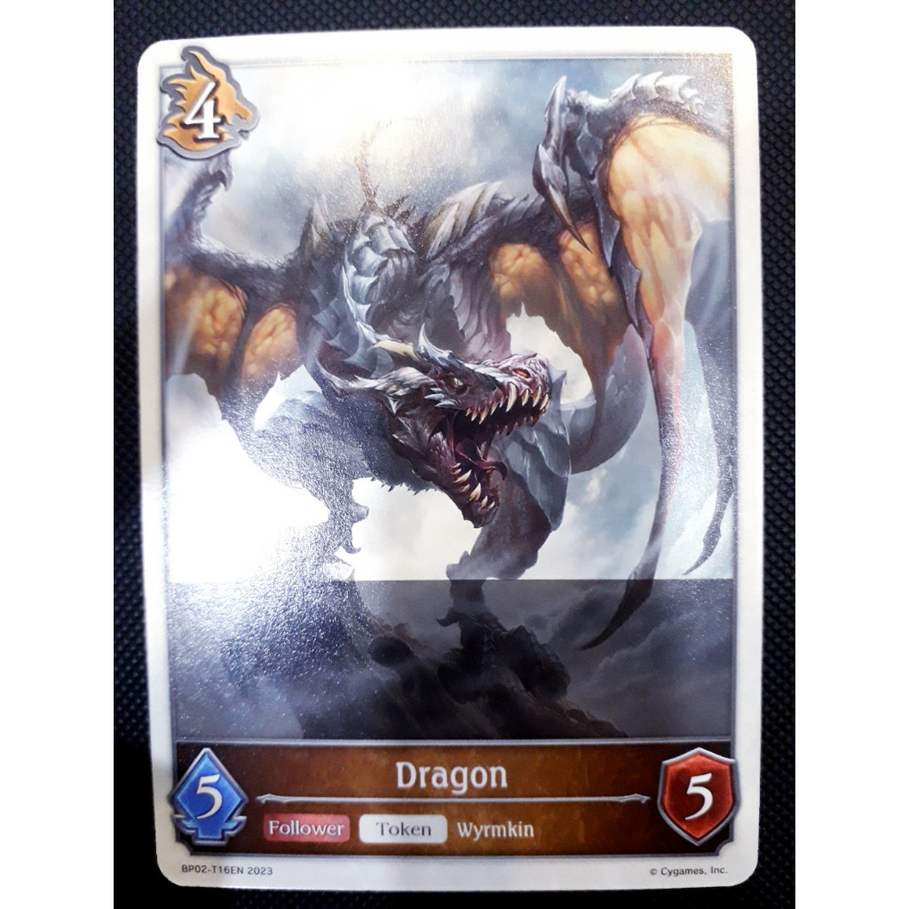 Token Shadowverse Evolve Card Dragon Dragoncraft Follower Random