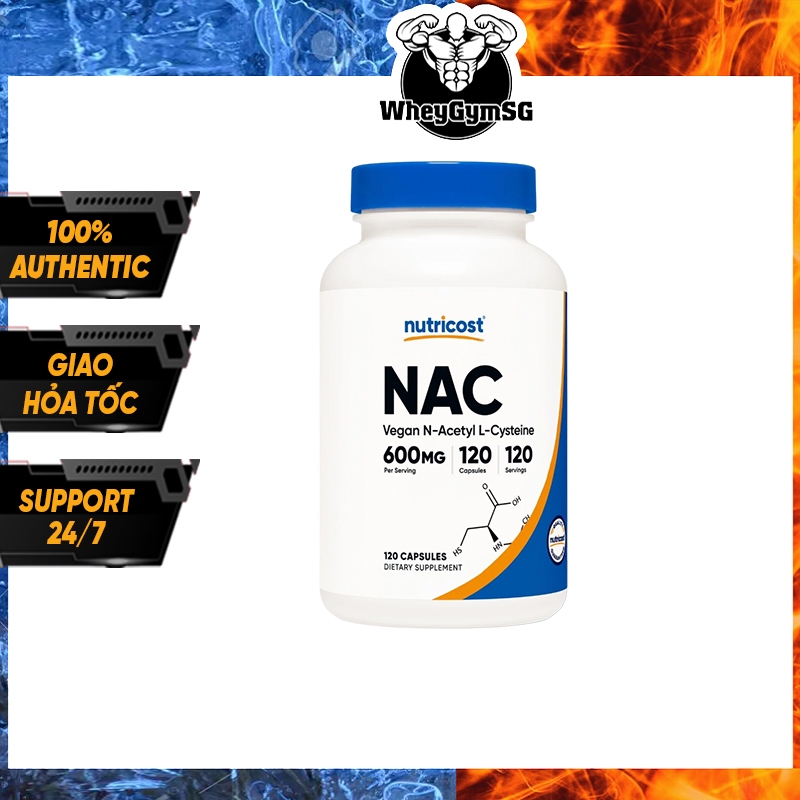 Nutricost Nac Vegan N Acetyl L Cysteine Mg Capsules Support